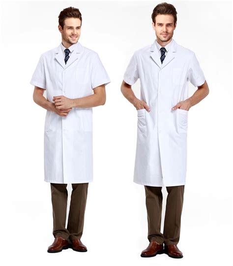 Free Shipping Short Sleeve White Lab Coat Medical Clothes Doctors