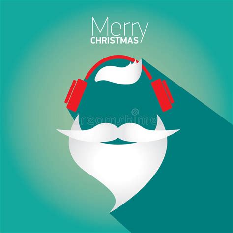Christmas Hipster Poster For Party Or Card Stock Vector Illustration