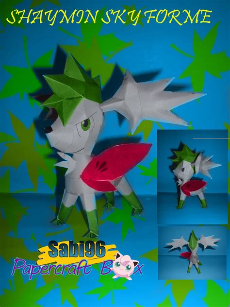 Pokemon Generacion Shaymin Forma Cielo Papercraft