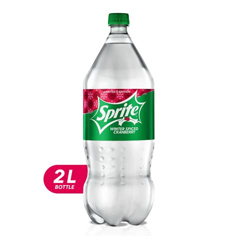 Sprite Soda, Winter Spiced Cranberry, 2 Liter, 1 Count - Walmart.com ...