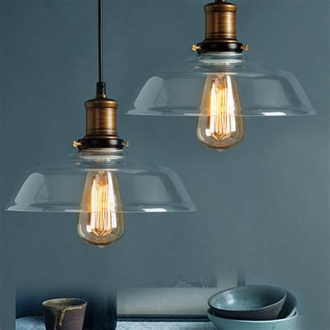 Shop wayfair for all the best glass light shades. Modern Vintage Industrial Retro Loft Glass Ceiling Lamp ...