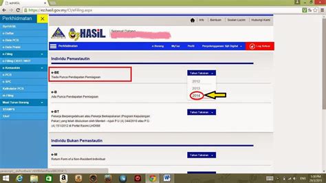 Melalui borang maklum … 3. almarigadis: PANDUAN MENGISI E-FILLING LHDN