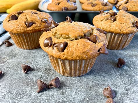 Banana Oatmeal Chocolate Chip Muffins