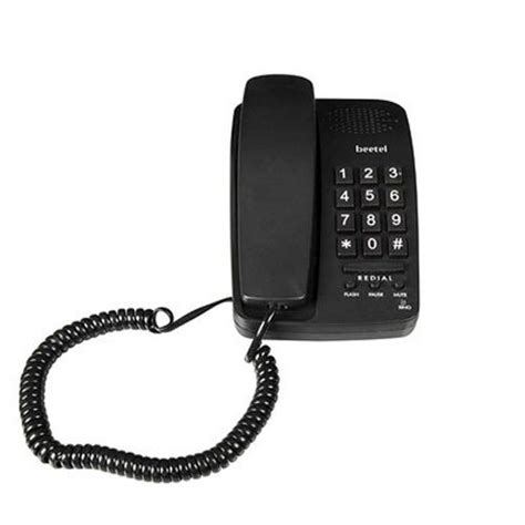 Black Plastic Beetel B15 Corded Landline Phone For Office At Best Price