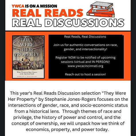 Ywca Real Reads Regional Book Discussions They Were Her Property