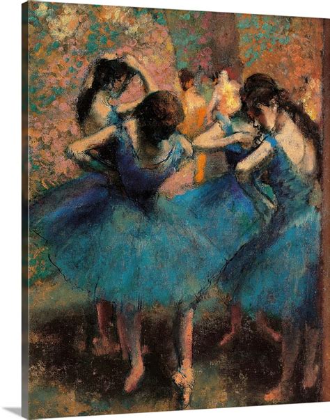 Dancers In Blue Danseuses Bleues By Edgar Degas Ca 1893 Musee D