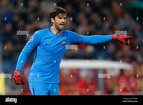 Rome Italy St Oct Alisson Becker Of Roma During Their UEFA Champions League Group C
