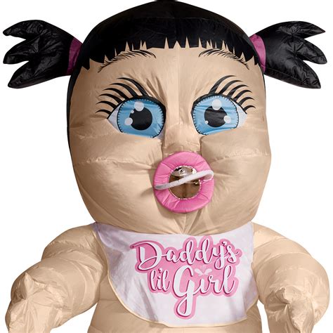 Adult Inflatable Daddys Lil Girl Giant Baby Costume
