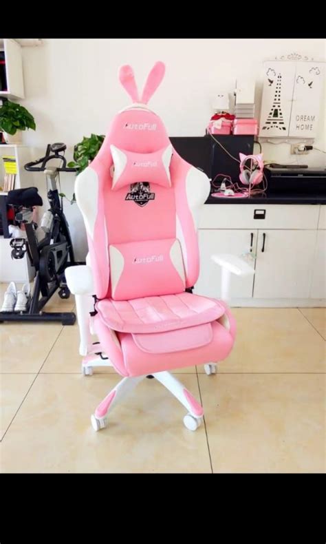 Autofull Gaming Chair Bunny Pink Furniture And Home Living Furniture Chairs On Carousell
