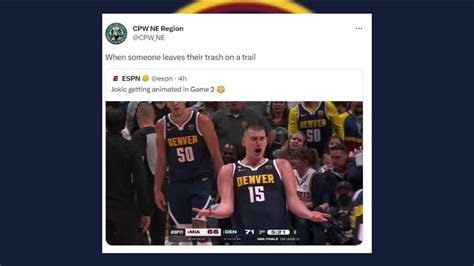 Nikola Jokić photo goes viral after Nuggets Game 2 in the NBA Finals