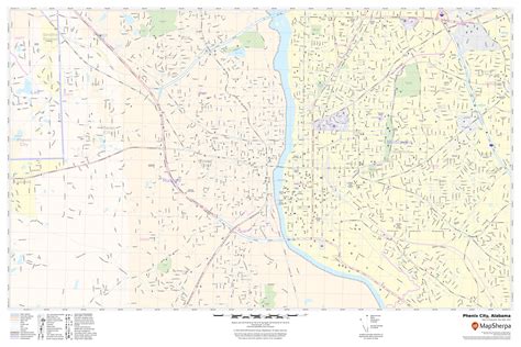 Phenix City Map Alabama