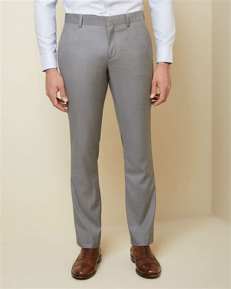 Essential Slim Fit Stretch Light Grey Suit Pant 30 Rwandco