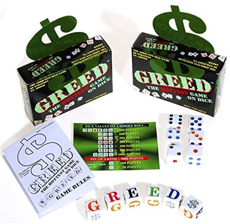 Love greed, my son got the travel one for xmas and since he's gone back to his other mum i've purchased the full one and played it everyday so far! Greed Dice Game _ Bundle of 2 Identical Games _ with 6 ...