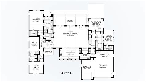 Contemporary House Plan 23102 The Tilikum 3681 Sqft 3 Beds 21 Baths