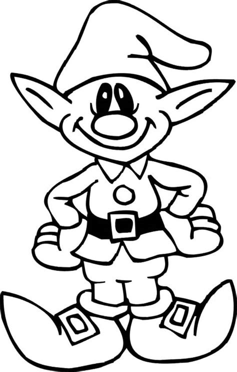 40 Elf Coloring Pages For Kids Pics Color Pages Collection
