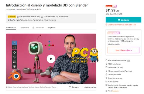 Introducción al Diseño y Modelado 3D con Blender pcprogramasymas net