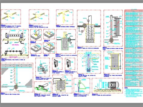 Grounding System Details In Autocad Cad Download 3251 Kb Bibliocad