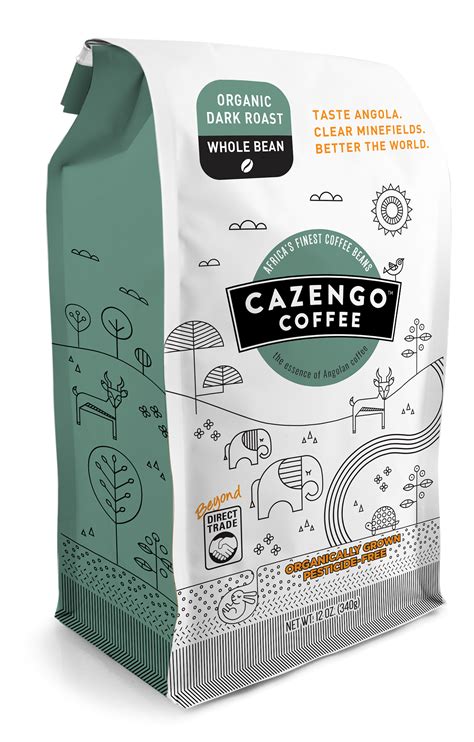 Coffee roasting is the process of turning green coffee beans into brown ones. Cazengo Coffee Dark Roast Whole Bean | Coffee, Coffee ...