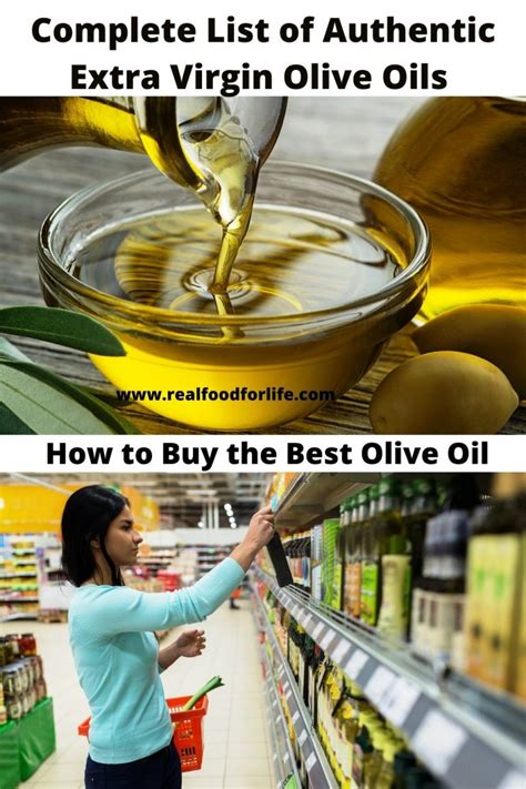 The Complete List Of Authentic Extra Virgin Olive Oils And How To Buy