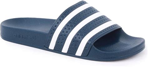 Adidas New Mens Boys Adilette Navy Slide Sandals Size 25 Uk Eu 35