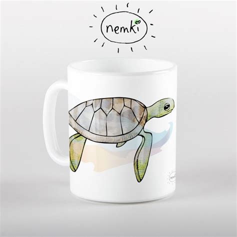 Turtle Coffee Mug Cute Turtle Mug Turtle Mug Cute Turtle