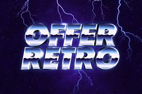 80s Retro Logo Style And Text Effect Hyperpix