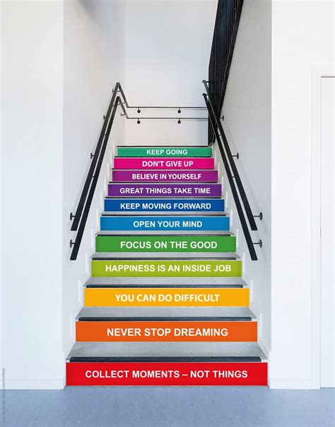 30 Motivational Stair Decals For School Staircase Quotes Etsy