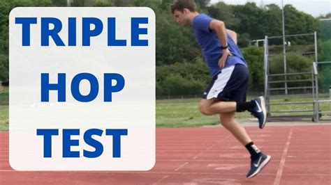 How To Perform The Triple Hop For Distance Test Youtube