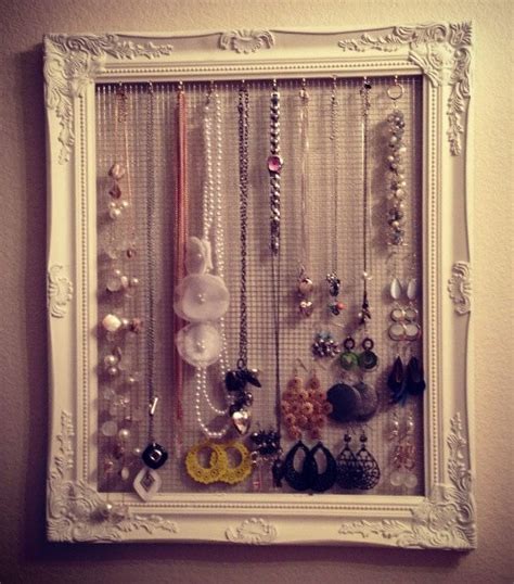 Jewelry Frame Organizer By Littlelovescreation On Etsy 4000 Frame