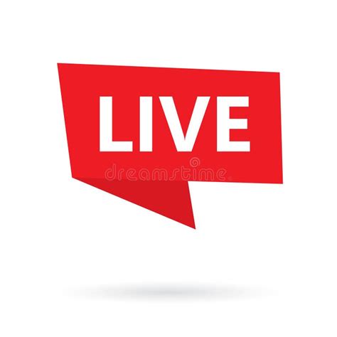 Live Sticker Live Stream Video News Icon On White Background Social