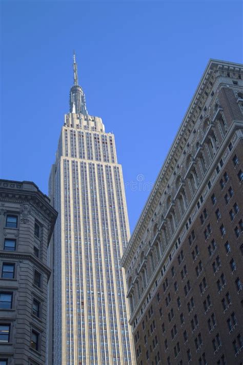 Empire State Building Close Up In New York Editorial Stock Image