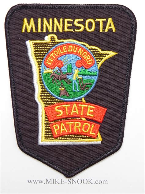 Mike Snooks Police Patch Collection State Of Minnesota