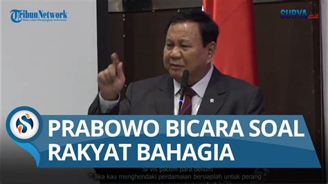 MENHAN PRABOWO Beri Pembekalan Ke Hipmi Bicara Soal Rakyat Bahagia