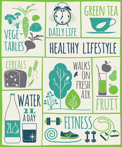 Healthy lifestyle Icons set 286865 Vector Art at Vecteezy