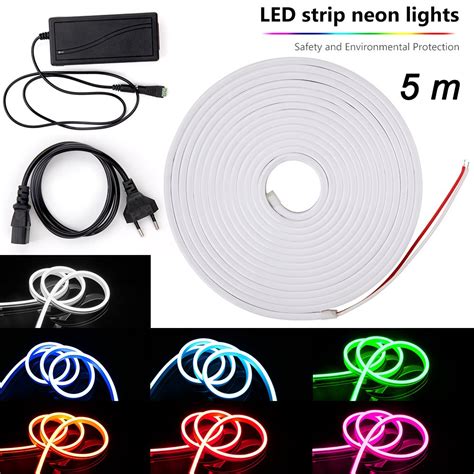Led Strip Lights Led Neon Light Rope Outdoor Flexible Light Dc 12v
