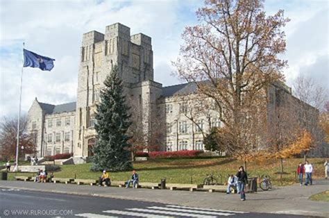 Burruss Hall At Virginia Tech