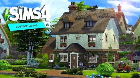Cottage Living Village Home 🥰🌺 The Sims 4 Speed Build Youtube