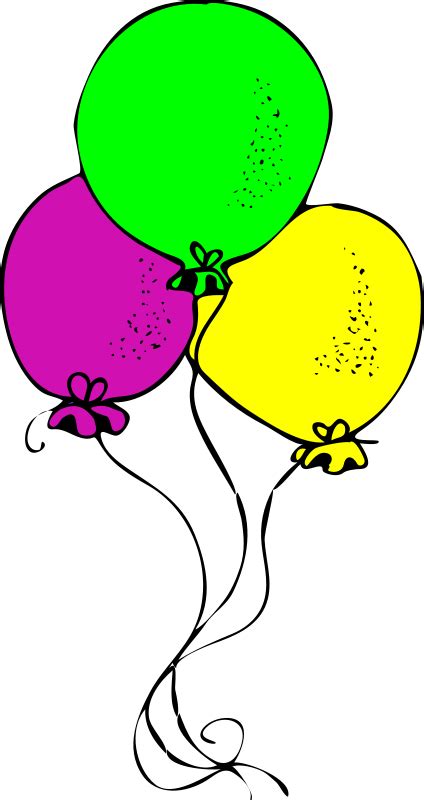 Birthday Balloons Clip Art Clipart Best Clipart Best