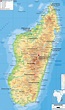 Physical Map of Madagascar - Ezilon Maps