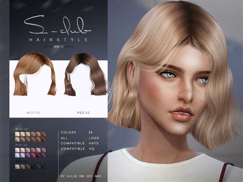 S Club Ts4 Wm Hair 20211 The Sims 4 Catalog