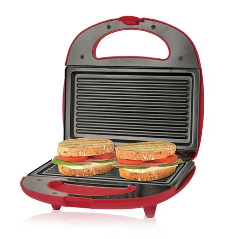Grill And Sandwich Maker In Red