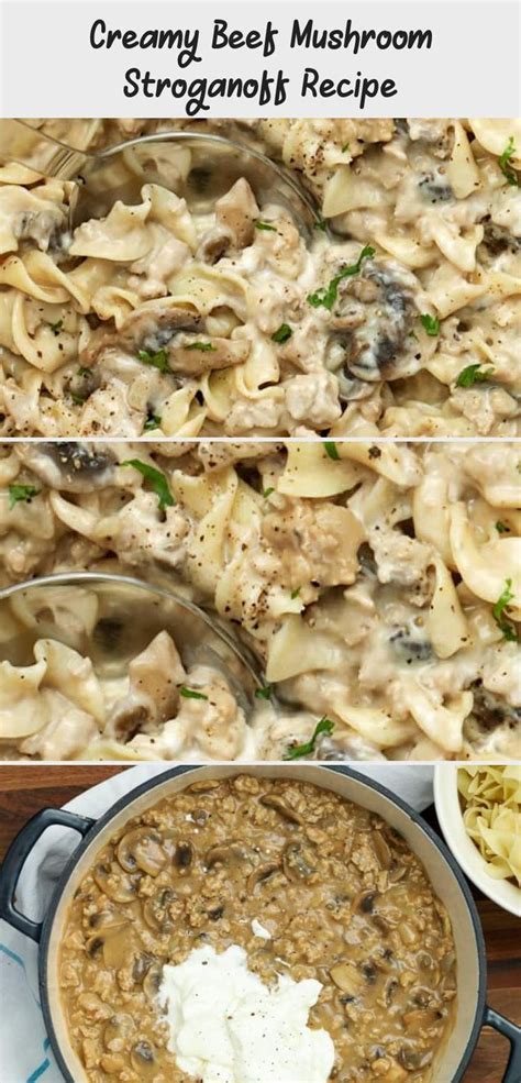Beef and mushroom combination is very unique, i had my suspicions at the beginning when i cooked this. Ground beef stroganoff is a fast and easy dinner idea ...