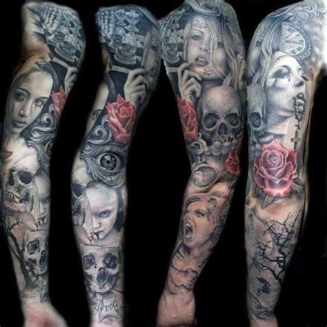 Sleeve rose tattoos for guys. Top 35 Best Rose Tattoos For Men - An Intricate Flower