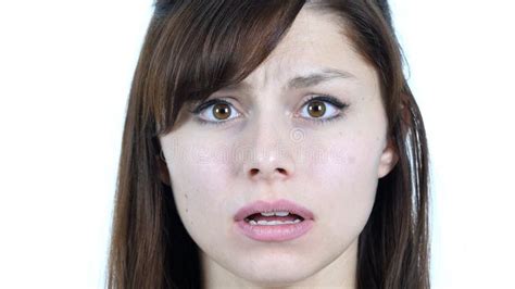 Close Up Of Girl Face In Shock Stock Image Image Of Freelance News 98566395