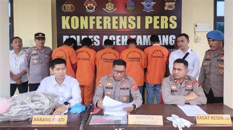 Reskrim Polres Aceh Tamiang Ungkap Dua Tindak Pidana Pencurian Dengan