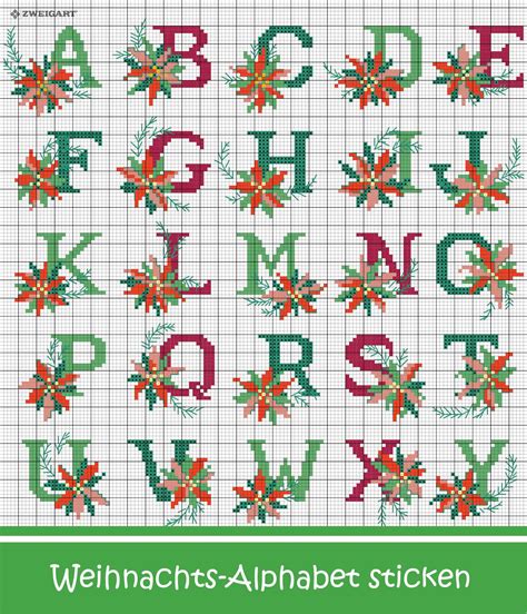 Diese besonders praktische vorlage von karolahahnkreativ, ist immer wieder gut zu gebrauchen. Weihnachtliches Alphabet sticken - Entdecke zahlreiche ...