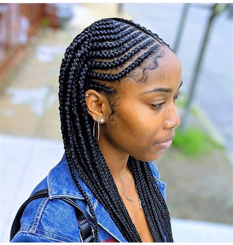 All you need to do is get the braided sections of hair in a bun and secure them on top, and you're done. Hairstyles 2019 female African Braids To Wow This Month
