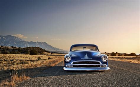 Classic Blue Car Old Car Blue Cars Chevy Chevrolet Hd Wallpaper