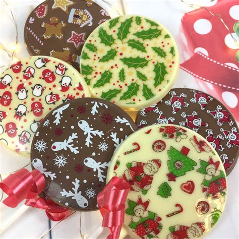 The finest christmas chocolates delivered from just £3.95, fully tracked. Christmas Chocolate Lollies, Set Of 10 By Cocoapod ...