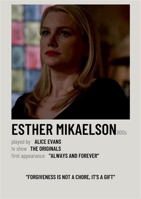 Esther Mikaelson Polaroid Vampire Diaries Quotes Esther Mikaelson